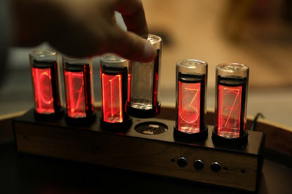 Gixie Clock Pseudo Glow Clock Lamp Tube Glow Tube
