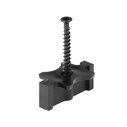 90PCS Hidden Deck Fasteners For Composite Decking Universal T Clips Black